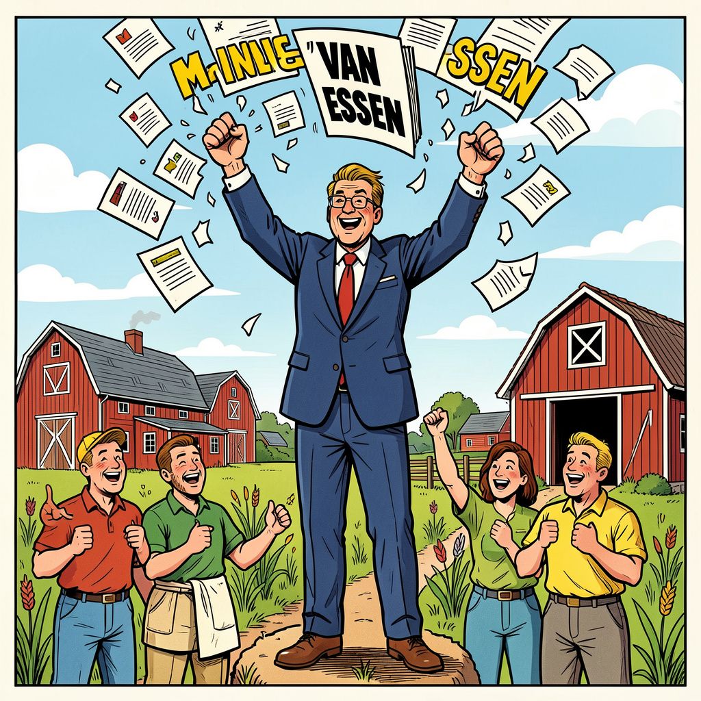 Minister Van Essen schrapt dure briefjes aan 60.000 boeren en kiest voor snellere aanpak