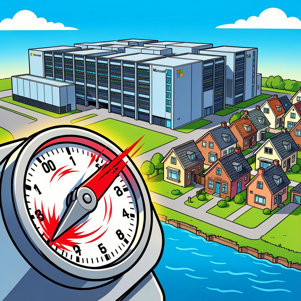 Eén datacenter van Microsoft verbruikt net zoveel stroom als alle huishoudens in Utrecht samen.