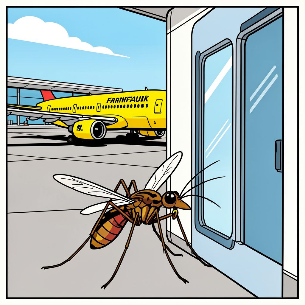 Twee medewerkers van de luchthaven in Frankfurt zijn overleden aan malaria door de beet van een meegereisde tropische mug.
