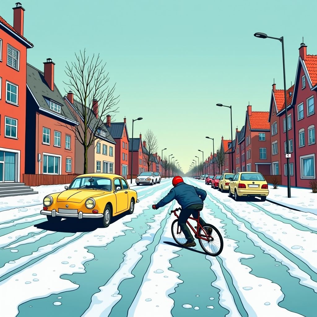 IJzel maakt noordelijke wegen vrijdagochtend levensgevaarlijk