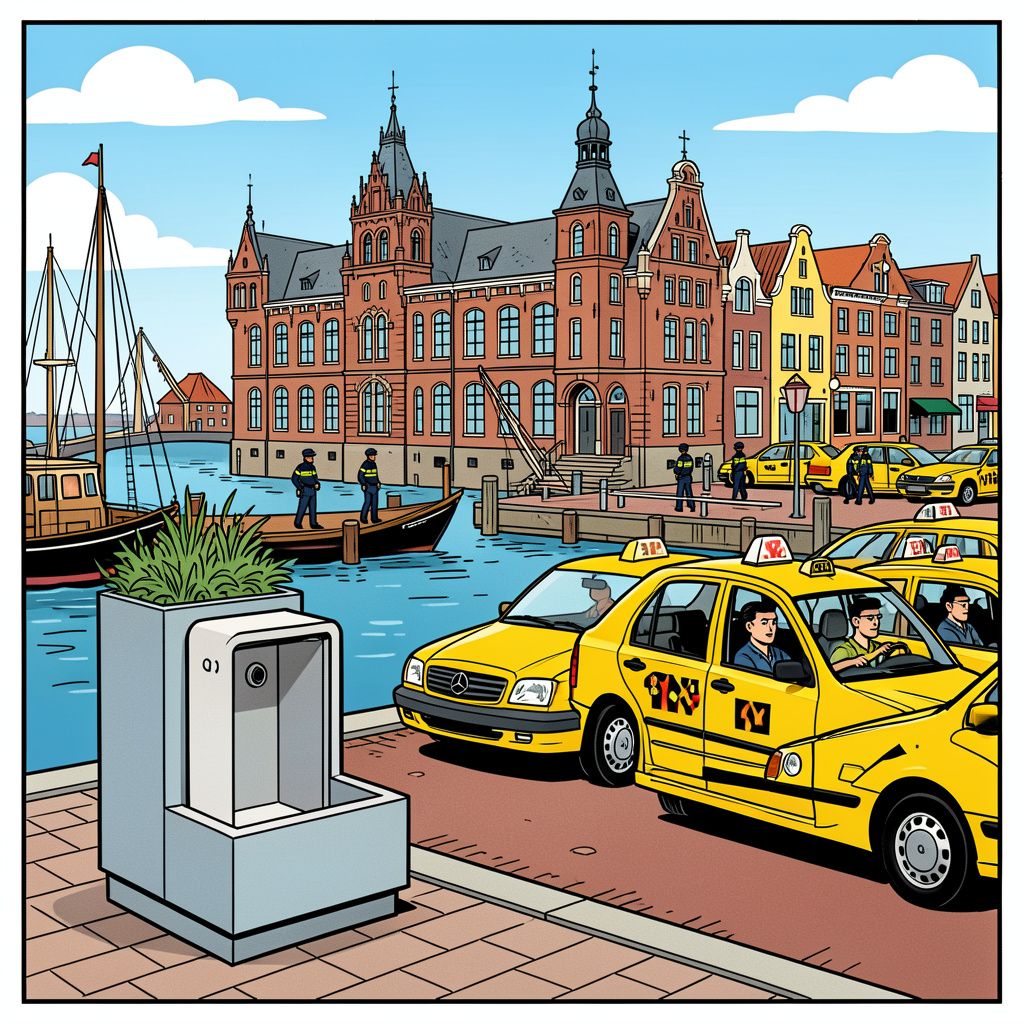Rotterdam bestrijdt overlast in de Oude Haven met extra taxi's en plassen in plantenbakken.