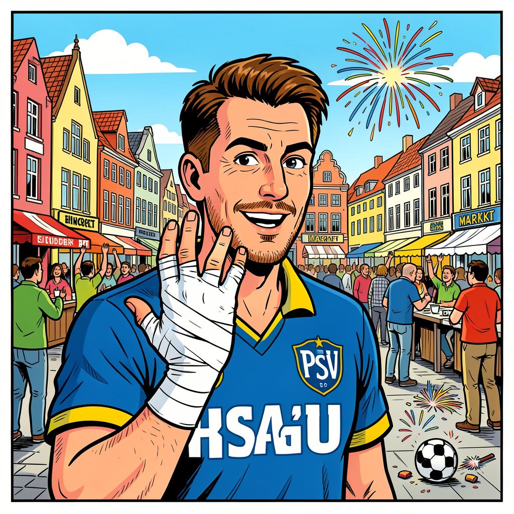 PSV-supporter verliest drie vingers toen vuurwerk ontplofte in zijn hand tijdens kampioensfeest