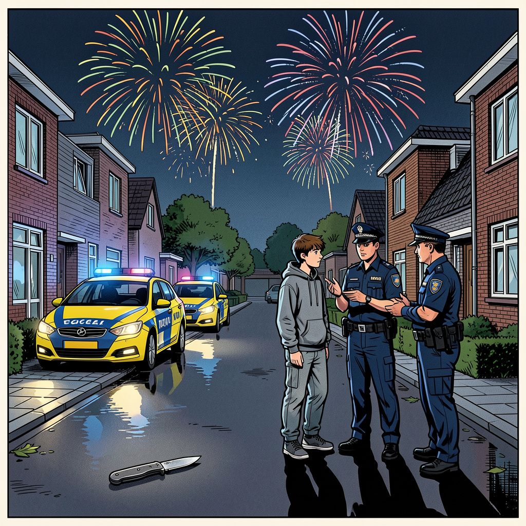 Een mes, vuurwerk en een gebiedsverbod: de nacht van De Maten laat zich niet temmen