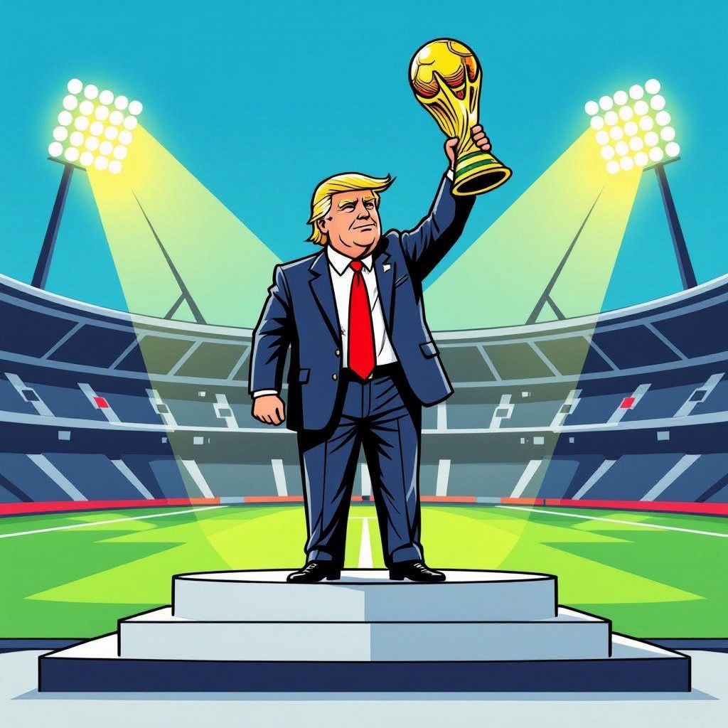 President Donald Trump reikt zondag de wereldbeker uit na een opvallend stil WK-avontuur.