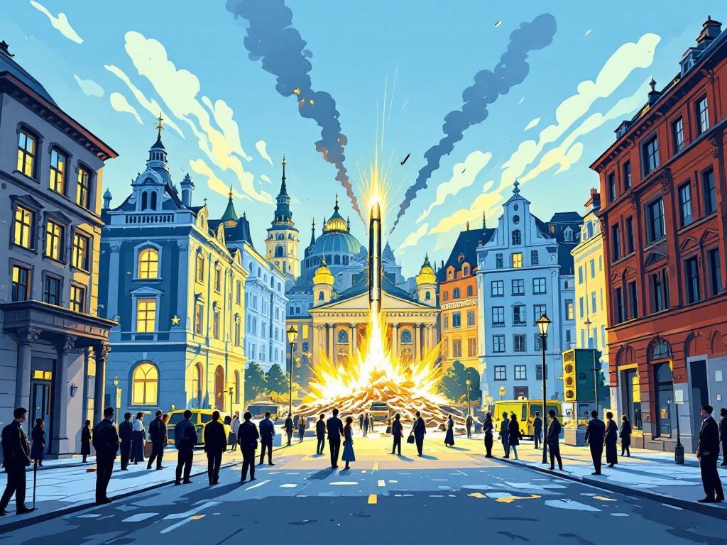 EU daagt Russische delegatie ter verantwoording: Diplomatiek kantoor in Kyiv zwaar beschadigd