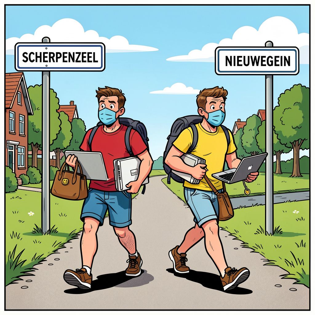 Inbrekers vieren een actieve vakantie in Scherpenzeel en Nieuwegein.