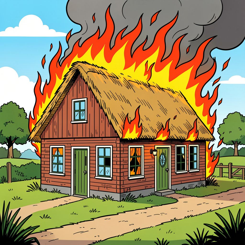 Vlammen verwoesten iconische boerderij waar het koningshuis ooit dineerde