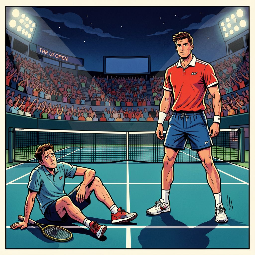 Botic van de Zandschulp strandt na een moedig gevecht in de kwartfinale van de us open tegen topfavoriet Alexander Zverev.