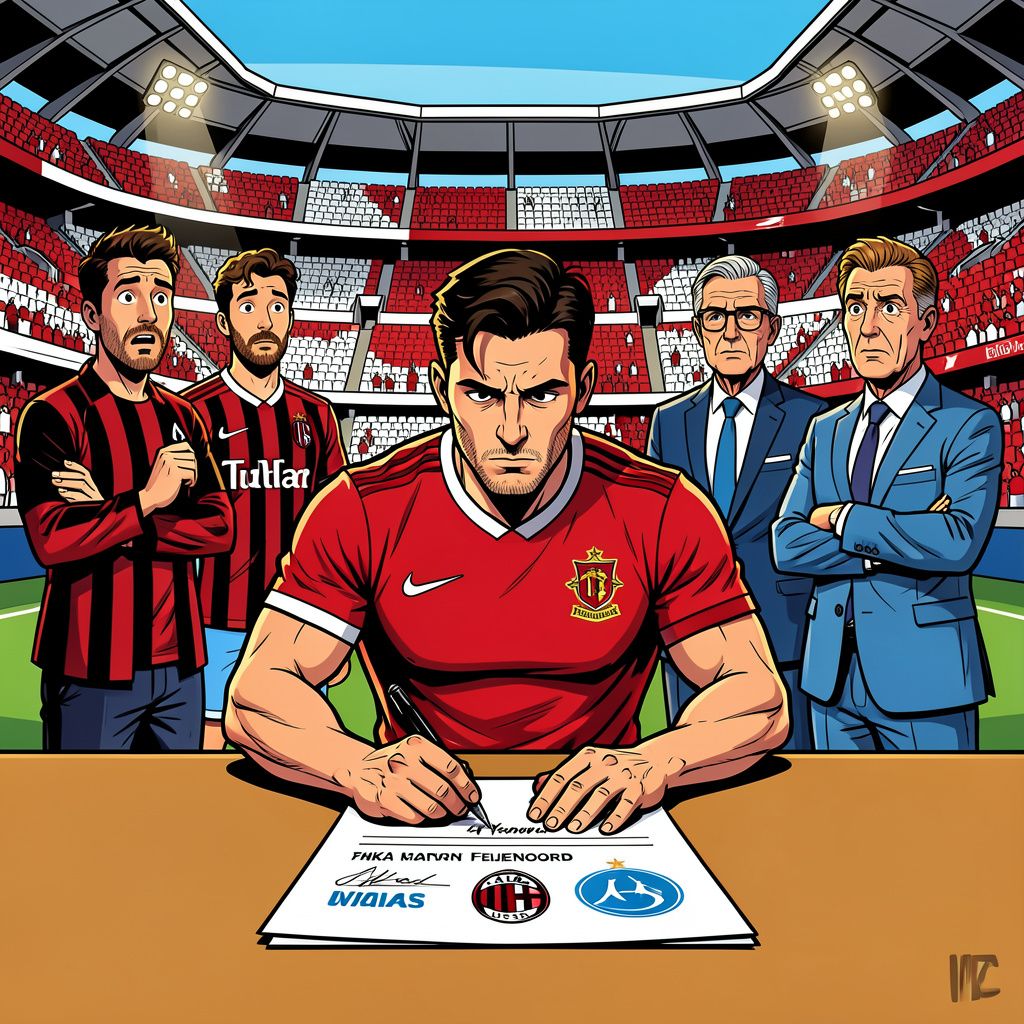 hoe feyenoord een spaanse verdediger wegkaapte bij europese topclubs – en waarom dat een klap is voor ac milan