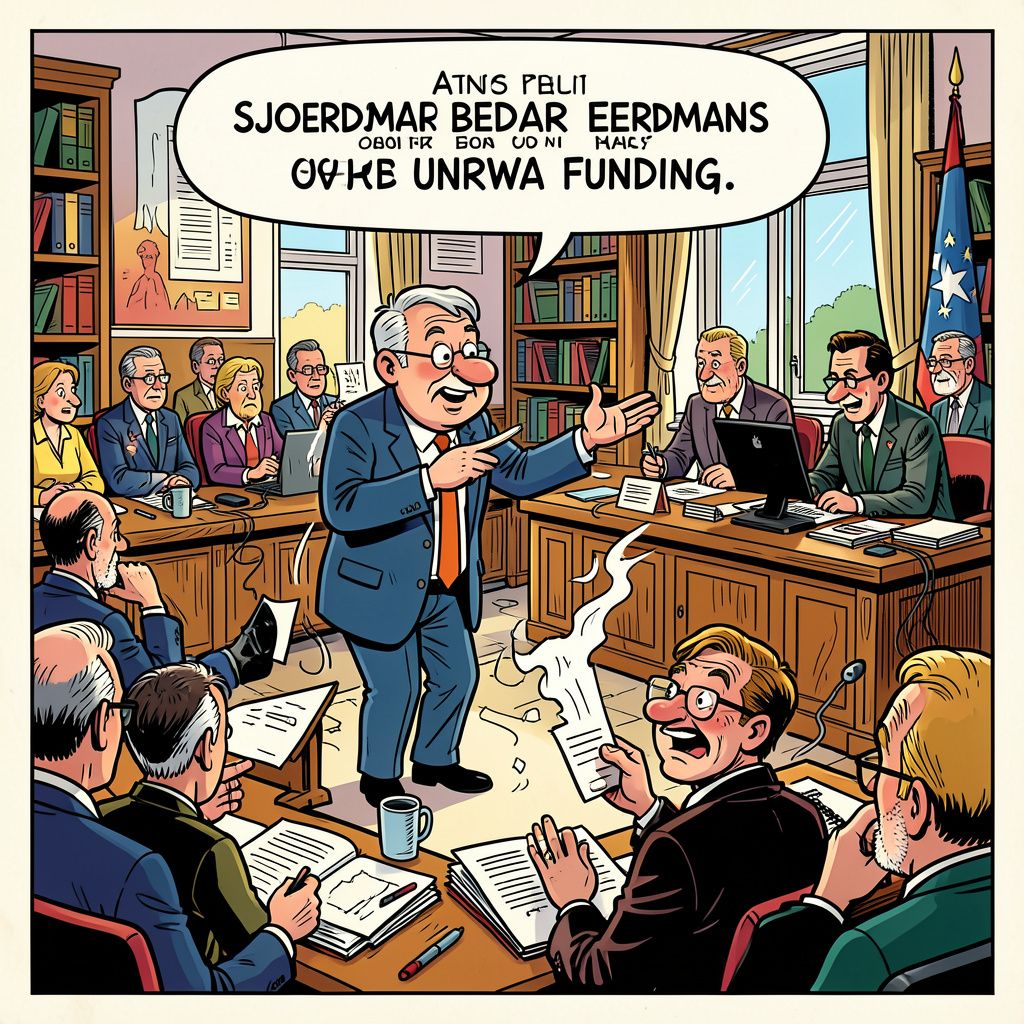 Nederland herstart UNRWA-steun terwijl minister Sjoerdsma politieke crisis veroorzaakt