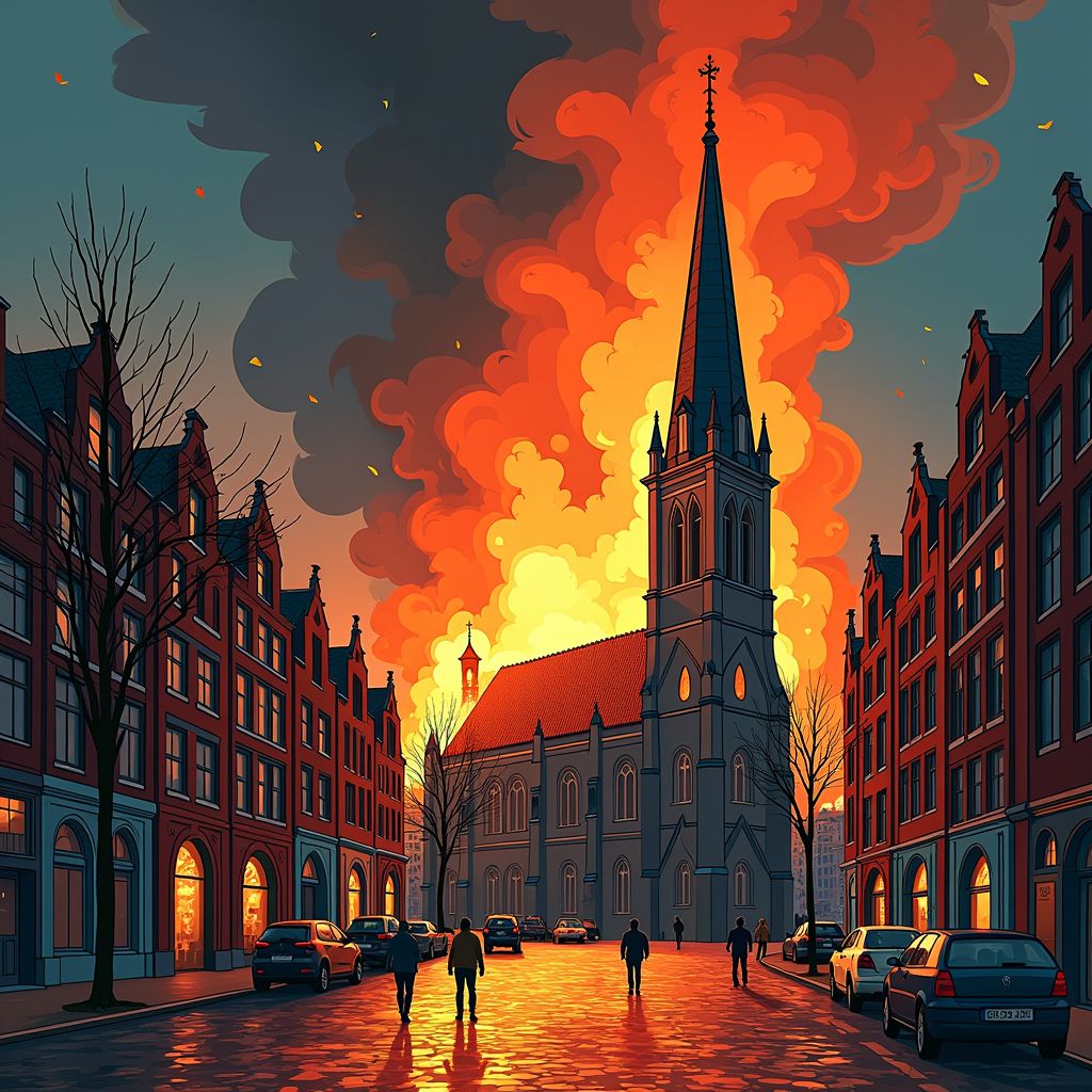 Amsterdam verliest 154 jaar oude Vondelkerk door nieuwjaarsbrand