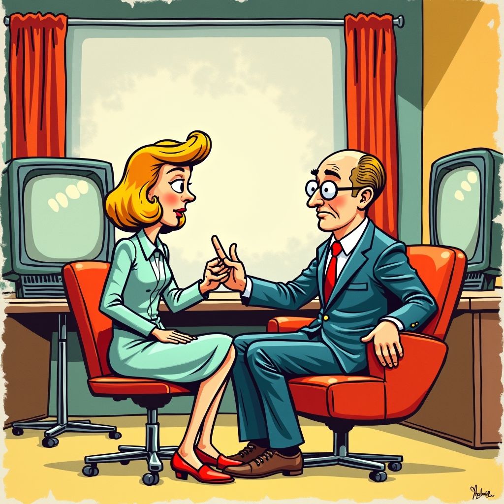 Hélène Hendriks steekt draak met Jack van Gelder tijdens eerste Oranjezondag van het seizoen