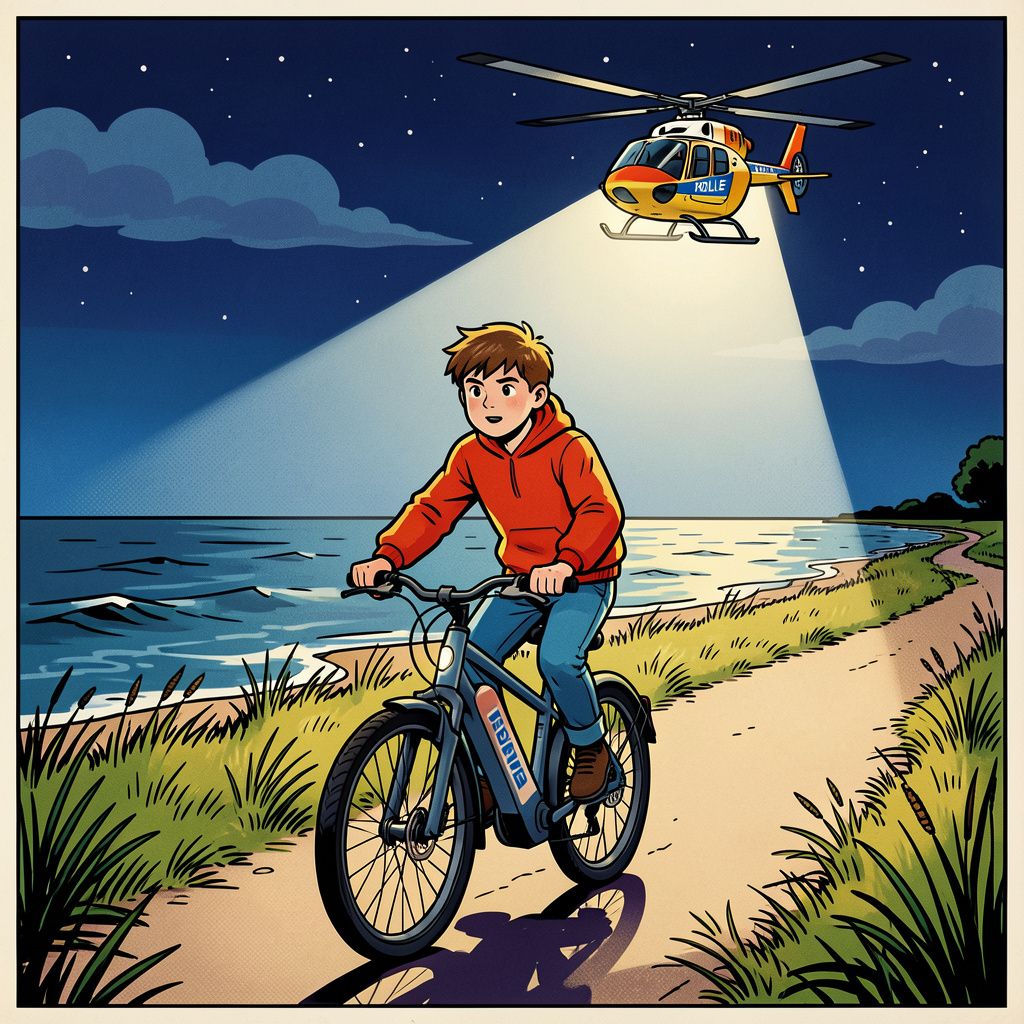 Een vermiste Franse tiener fietst op zijn opvallende e-bike de halve Zeeuwse kust af.