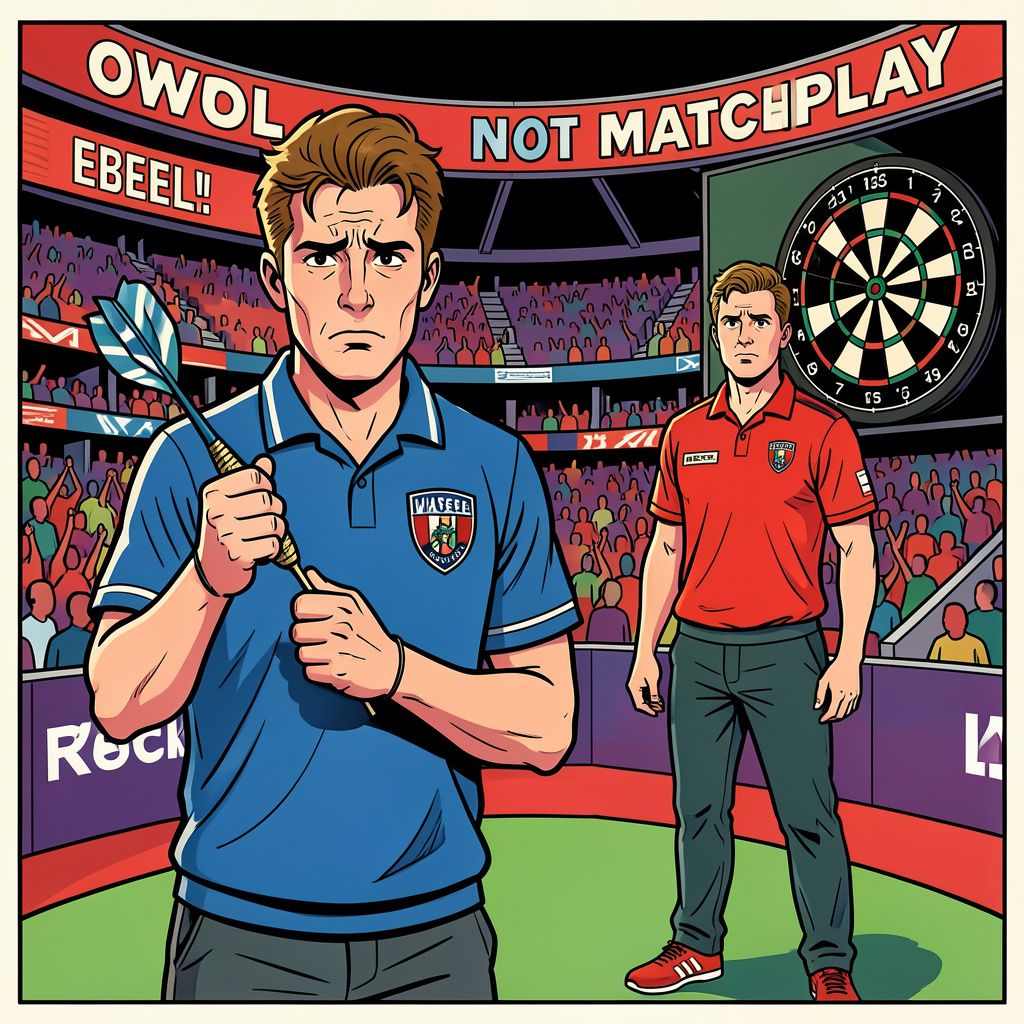Darter Gian van Veen wint de zenuwslopende Nederlandse kraker in Blackpool maar kraakt zijn eigen spel af.