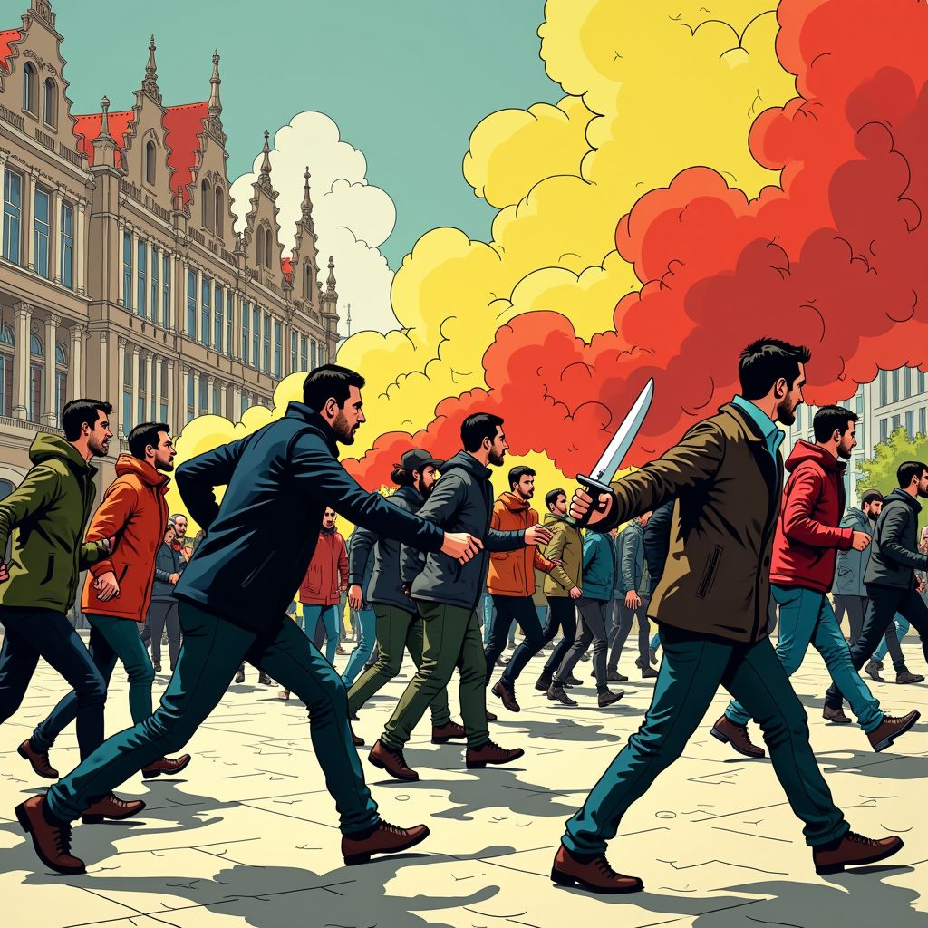 Aanvallers steken zes demonstranten neer tijdens vreedzame Koerdische betoging in Antwerpen