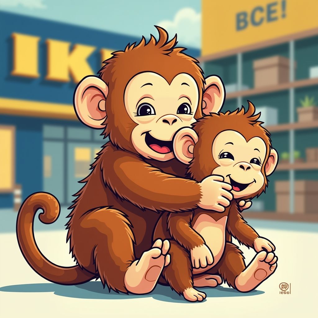 Een verstoten aapje maakt IKEA-knuffel wereldwijd uitverkocht