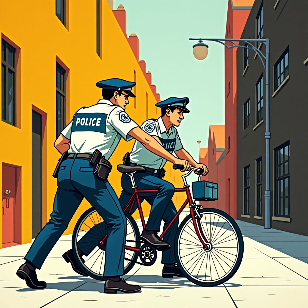 Een simpele fietsboete loopt uit op geweld tegen twee politieagenten in Aalsmeer.