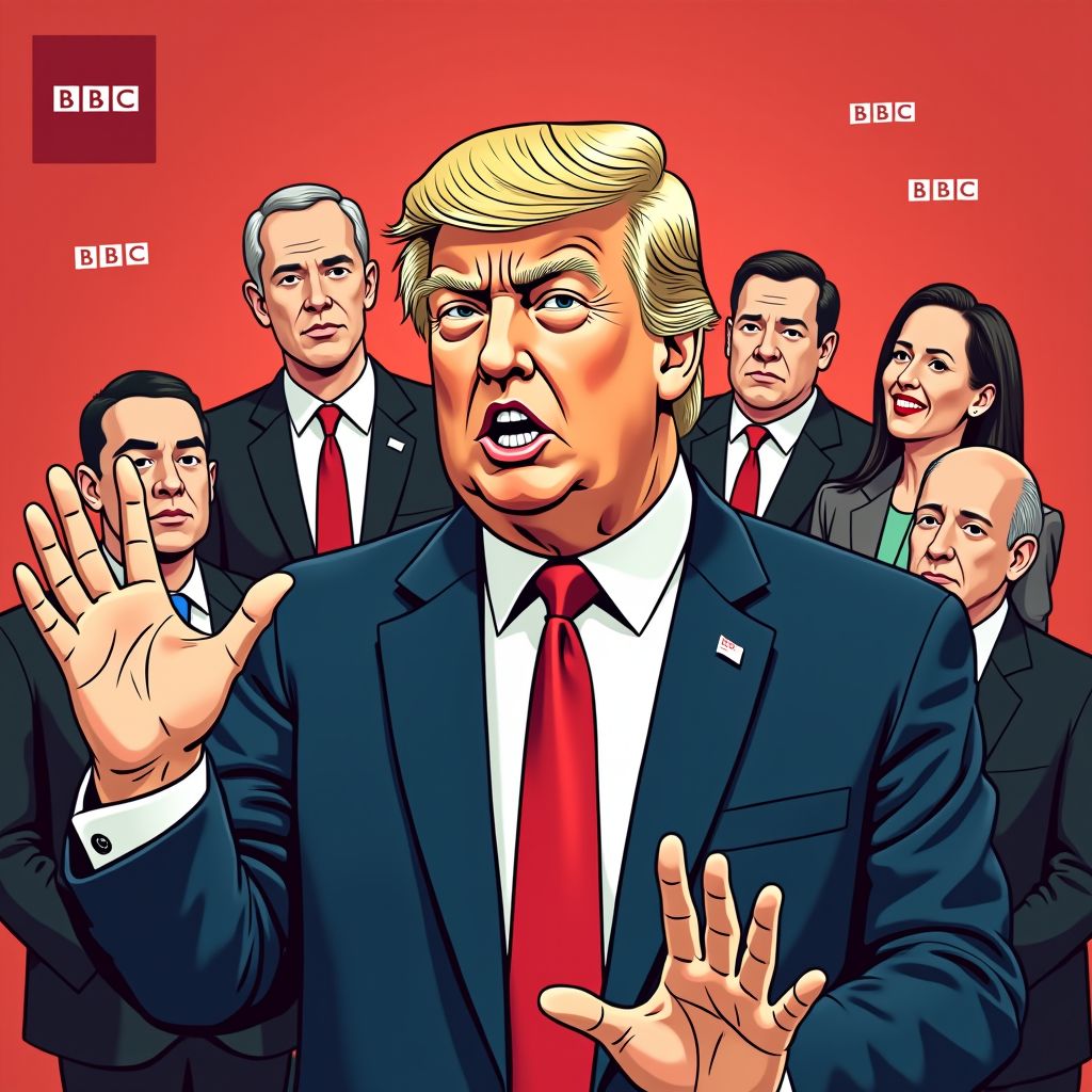 Trump eist 1 miljard dollar van de BBC na gemonteerde video over 6 januari