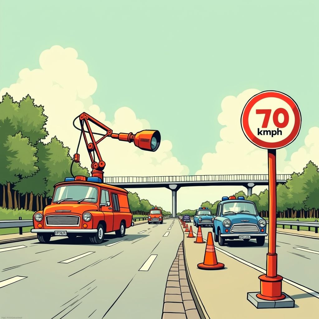 Politie zet mobiele flitspalen in op A10 Zuid nadat bouwvakkers klagen over gevaarlijke hardrijders