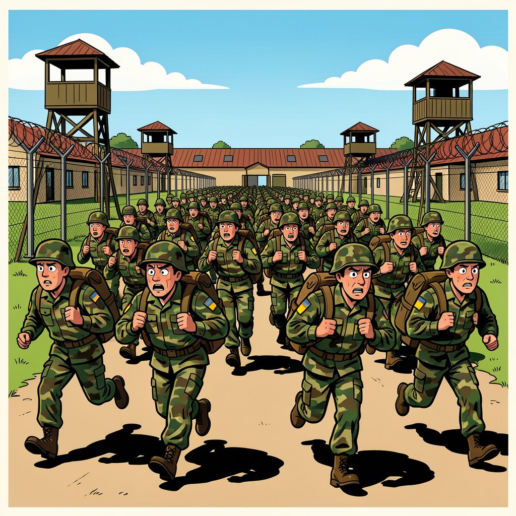 Honderden Oekraïense soldaten ontvluchten hun militaire training in Duitsland om niet naar het front te hoeven.