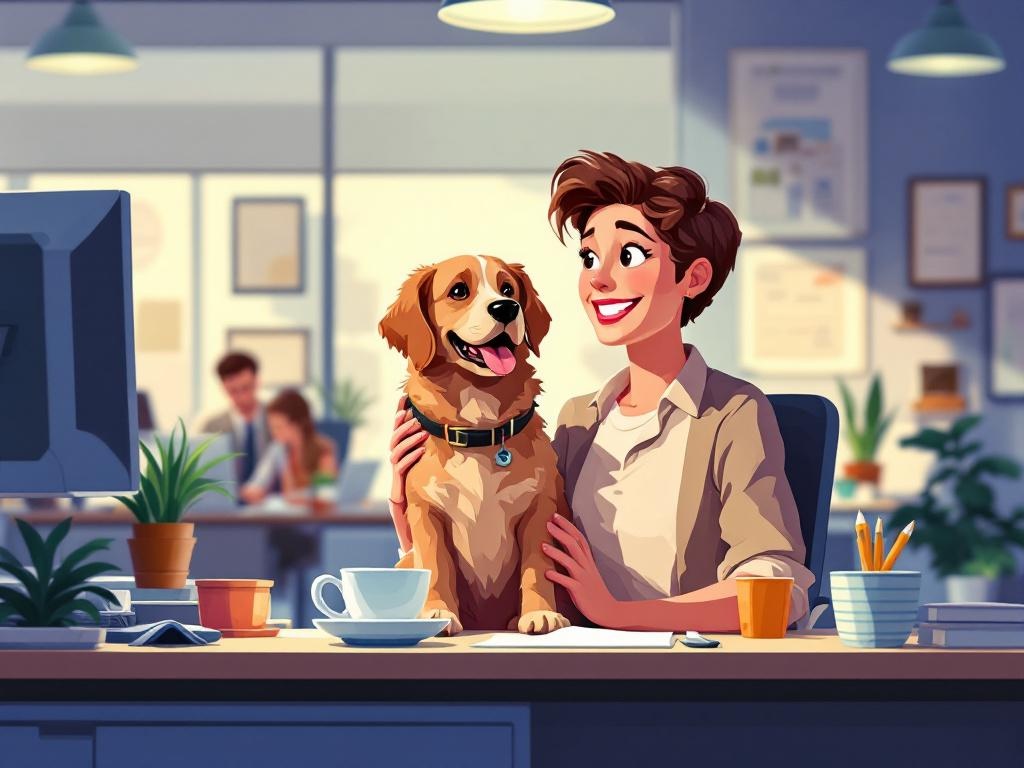 Baas, mag mijn hond vandaag meewerken?