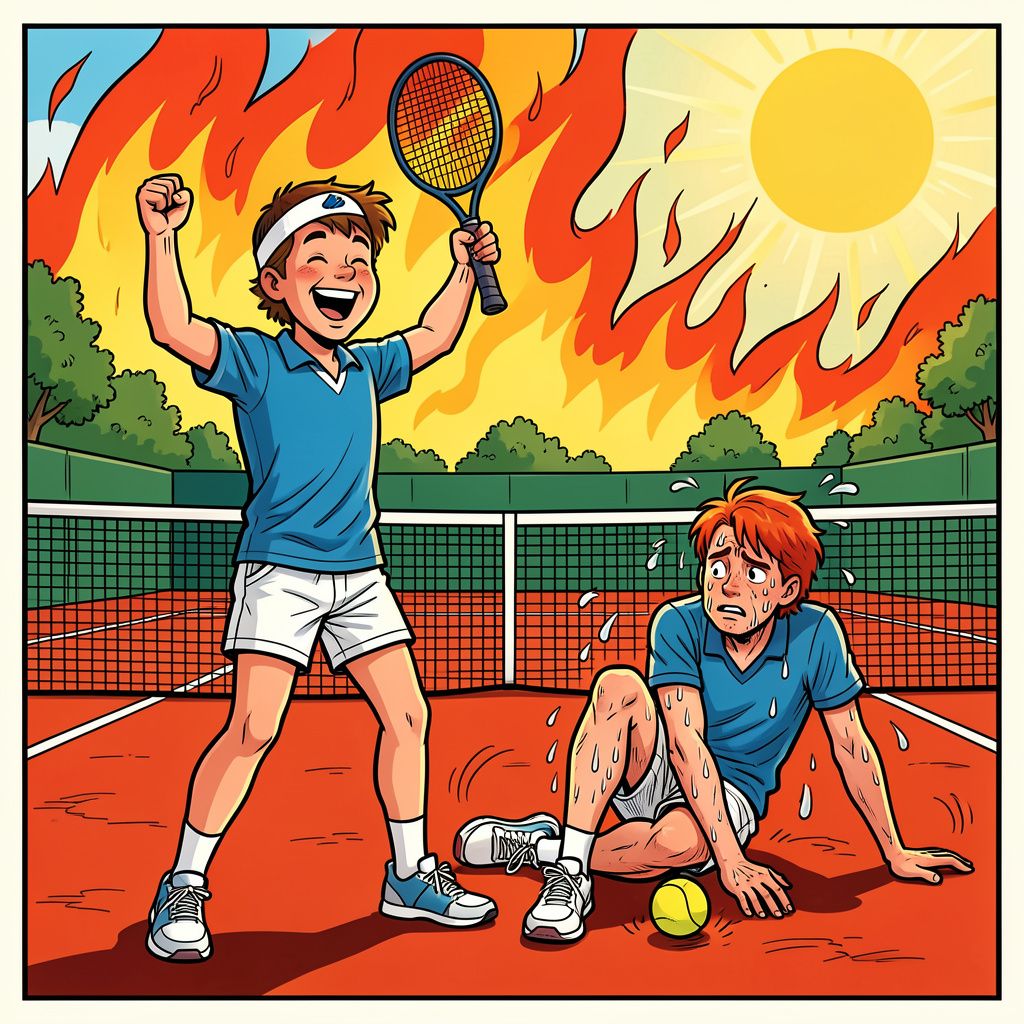 Lucky loser De Jong verdient 187.000 euro terwijl topfavoriet Sinner bezwijkt voor de hitte op Roland Garros