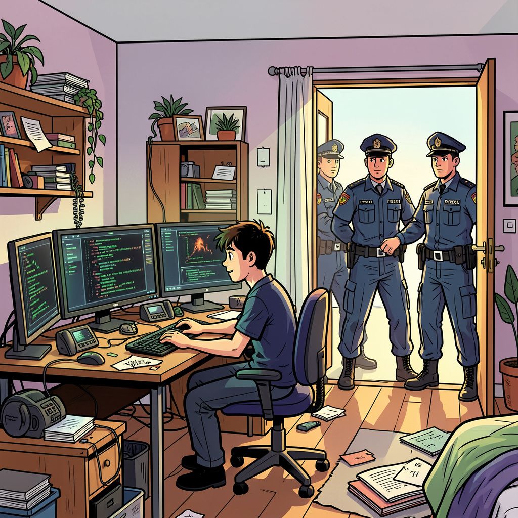 Spaanse politie pakt zestienjarige leider van hackersgroep KillSec op in Alicante.