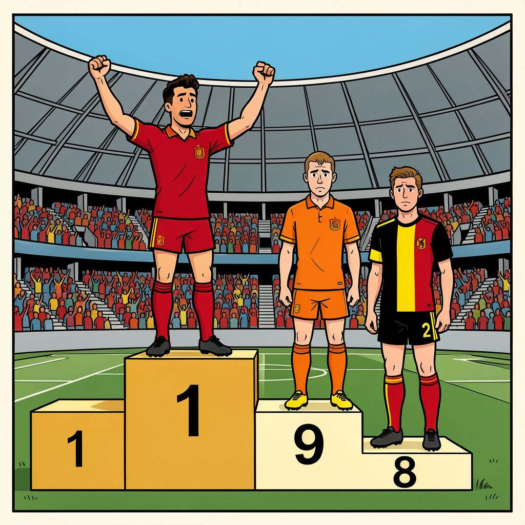 Wereldkampioen Spanje grijpt de macht op de nieuwe FIFA-ranglijst terwijl Oranje pijnlijk wegzakt.