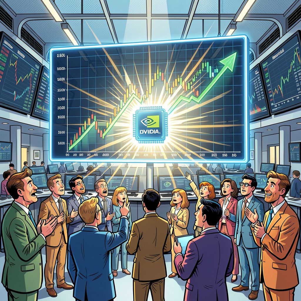 Chipgigant Nvidia laat de beurs trillen met een spectaculaire blik op de toekomst.