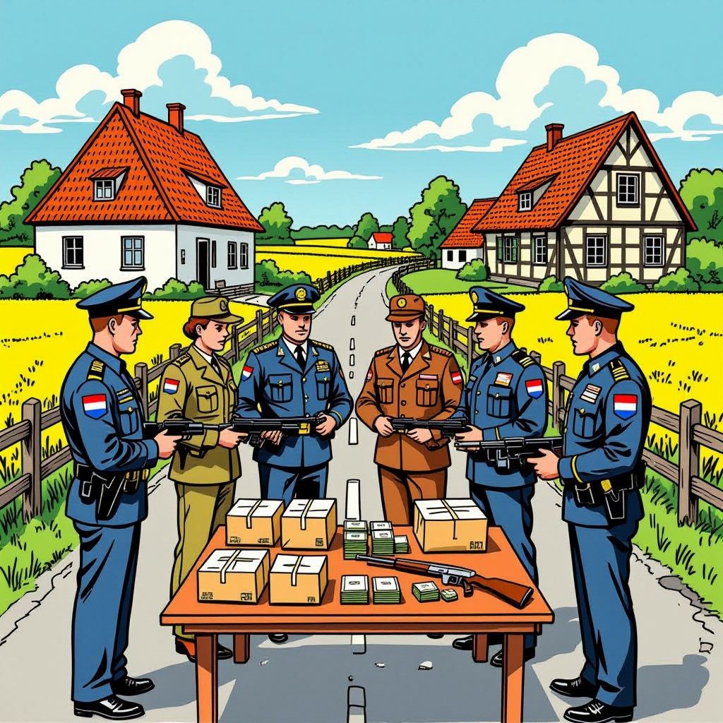 Nederlandse en Duitse politie slaan samen toe: tien arrestaties en vuurwapens in beslag genomen