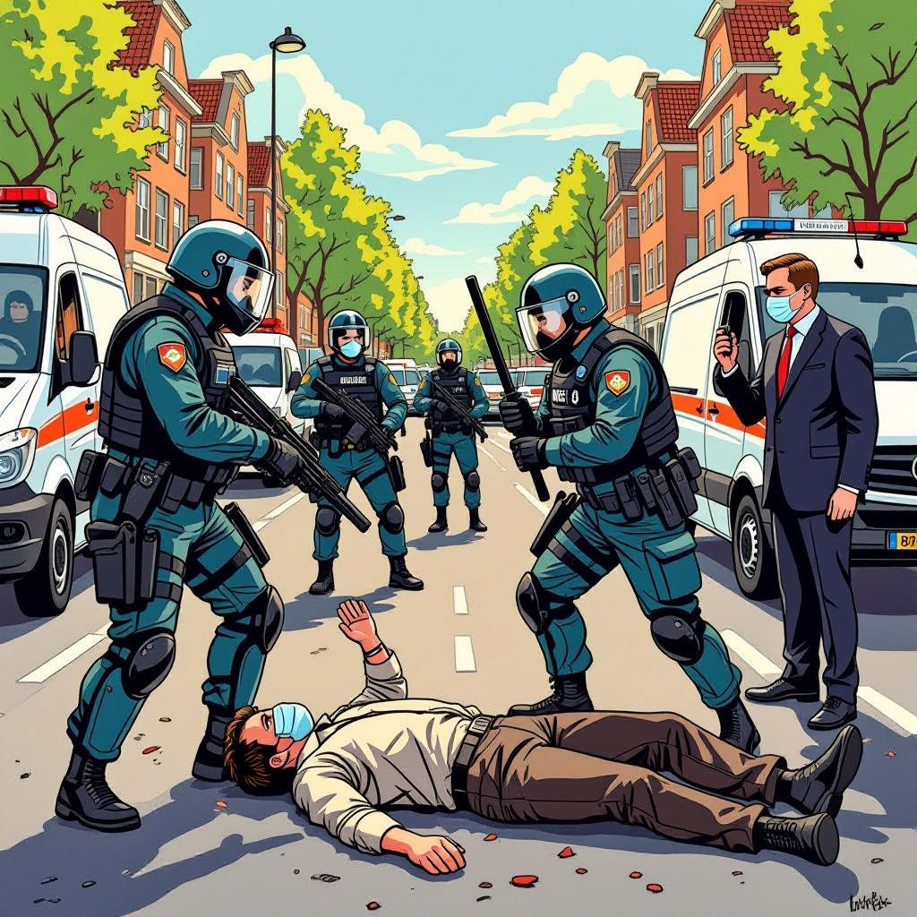 Politie ontkracht verhaal over bewusteloos geslagen demonstrant in Loosdrecht