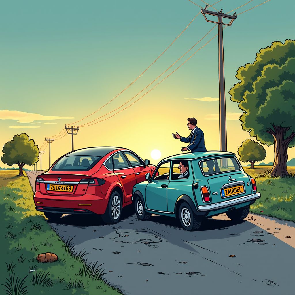 Tesla en Peugeot botsen frontaal op kerstavond: bestuurder overlijdt ter plekke