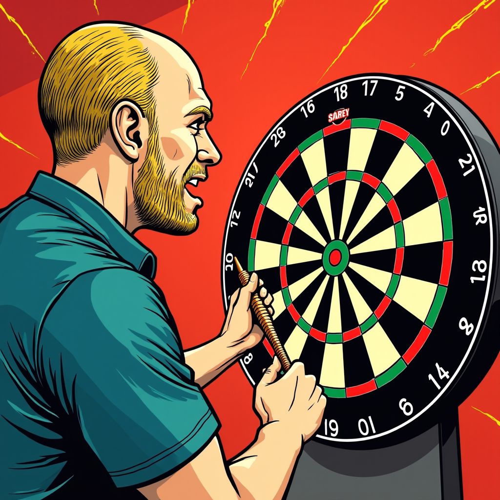 Van gerwen keert terug na ziekte maar moet vechten voor zijn premier league positie