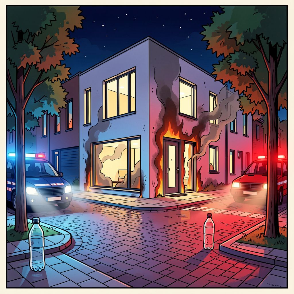 Een nachtelijke knal schudt de Beelsstraat in Helmond wakker.