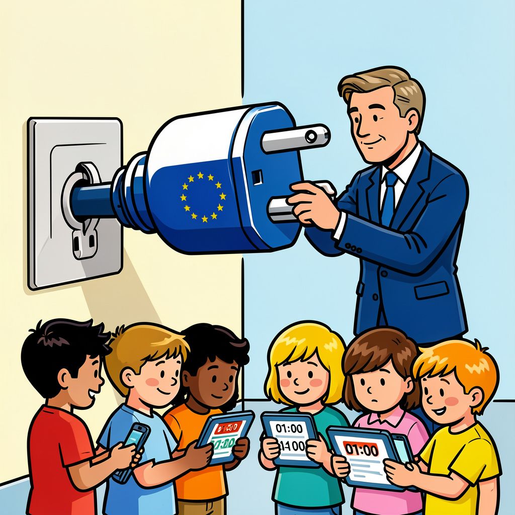 Europa trekt de stekker eruit en gunt kinderen nog maar één uur schermtijd per dag.