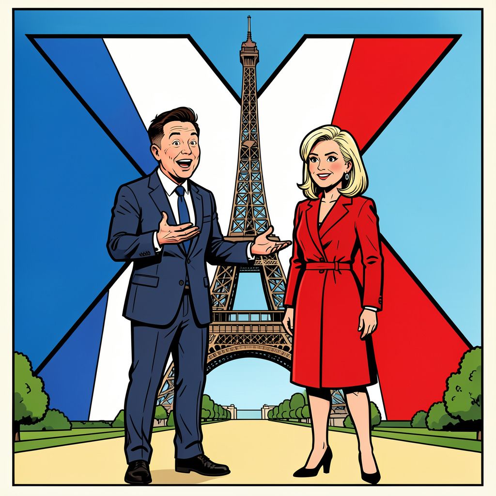 Miljardair Elon Musk zet de Franse politiek op stelten met openlijke steun voor Marine Le Pen.