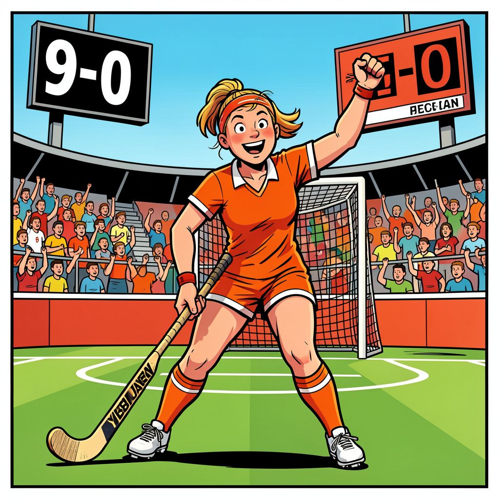 De Nederlandse hockeyvrouwen walsen met een spectaculaire 9-0 over Japan heen op het WK.