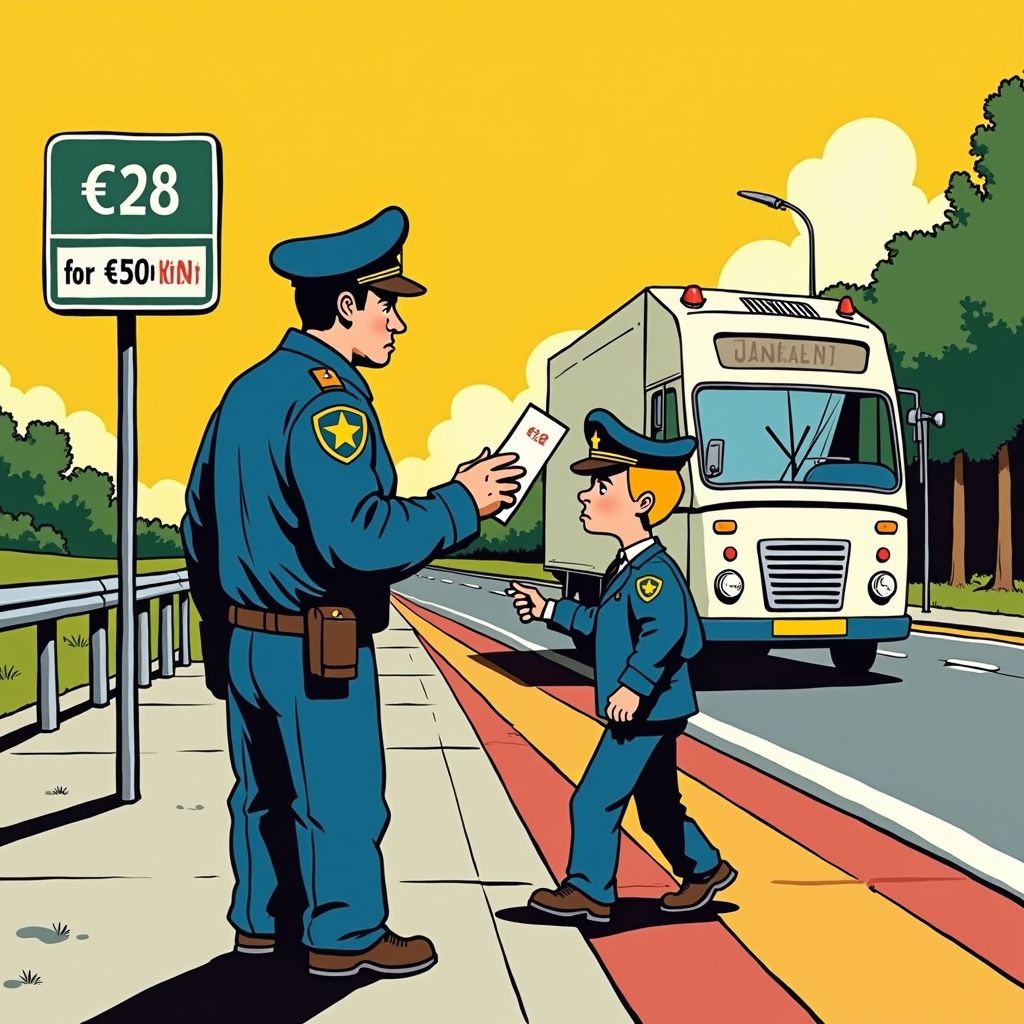 Politie pakt wandelaar keihard aan met boete van 500 euro voor lopen op snelweg A28