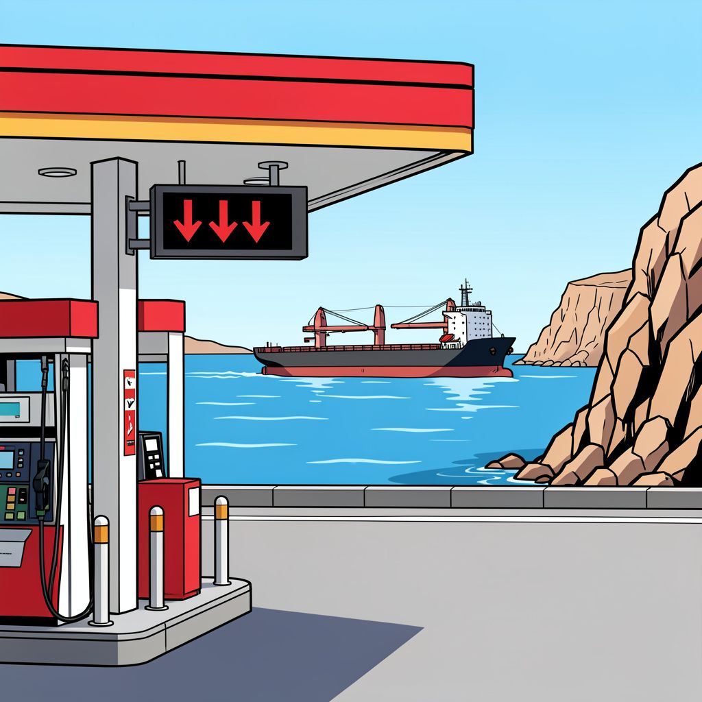 Tanken is vandaag goedkoper dankzij een diplomatieke doorbraak in de Straat van Hormuz.