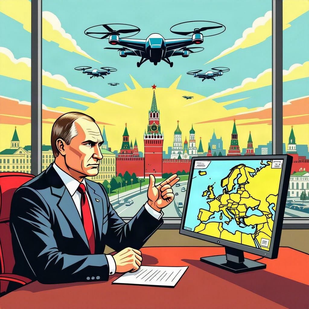 Vladimir Poetin noemt Europese defensieplannen een voorbereiding op een oorlog in 2030.