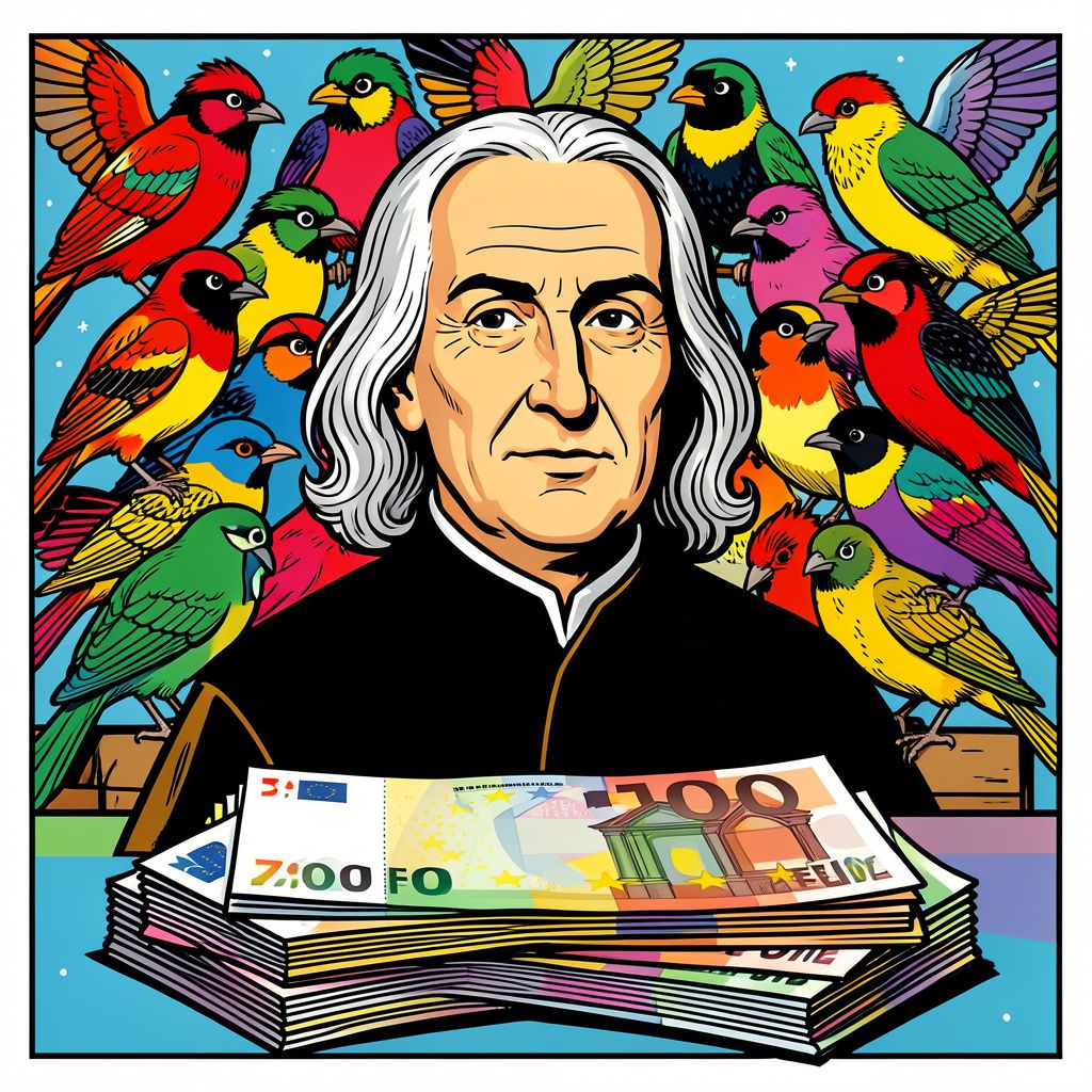 Binnenkort sieren Leonardo da Vinci en wilde vogels uw nieuwe eurobiljetten.