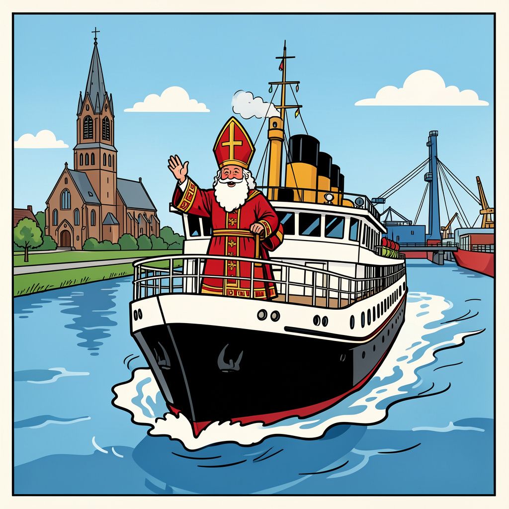 Sinterklaas meert op 14 november 2026 aan in Grave en reist direct door naar Vlaardingen.