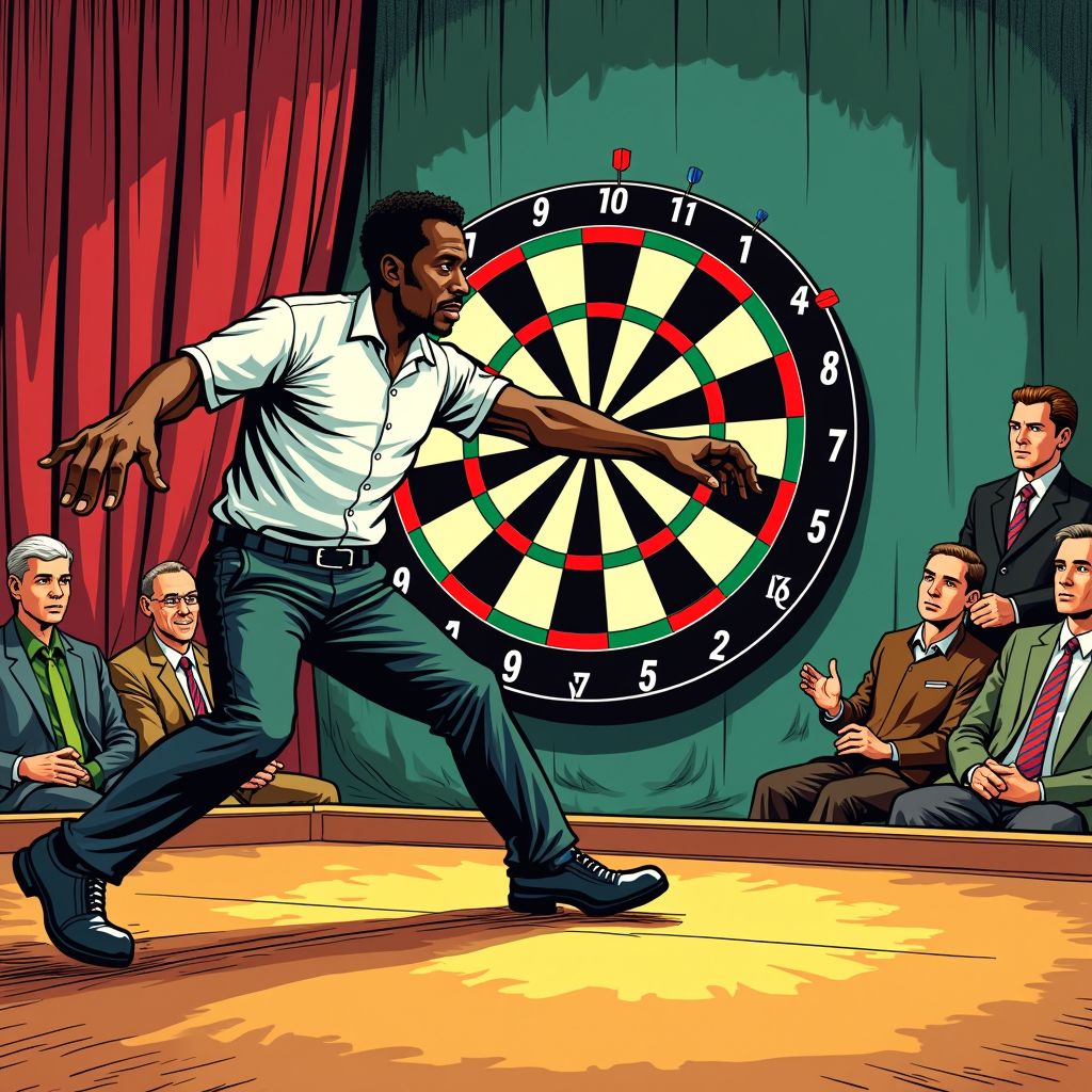 Keniaanse dierenarts wint van Belgische dartsfavoriet en maakt geschiedenis