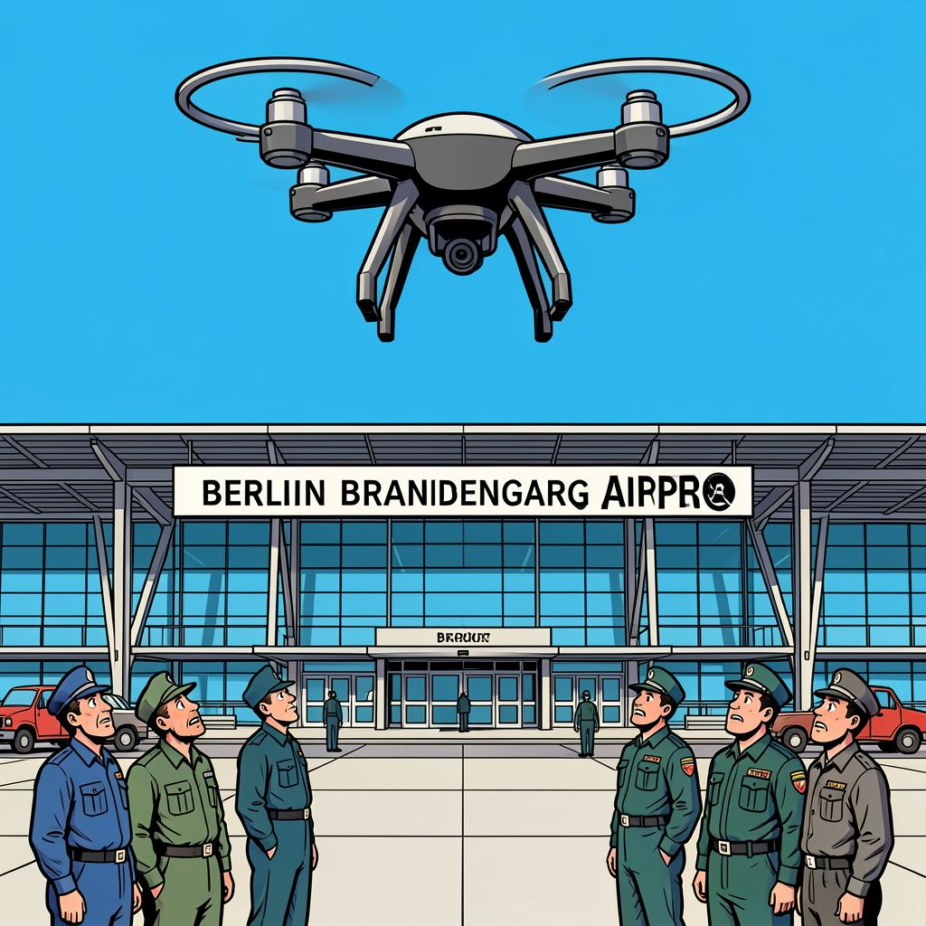 Een verdwaalde drone zet het vliegveld van Berlijn driekwartier lang volledig buitenspel.