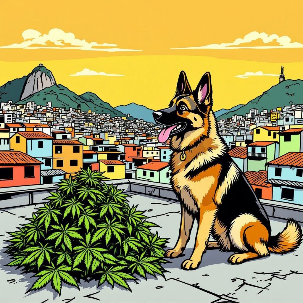 Mechelse herder vindt 48 ton marihuana verstopt op dak van verlaten gebouw in Rio