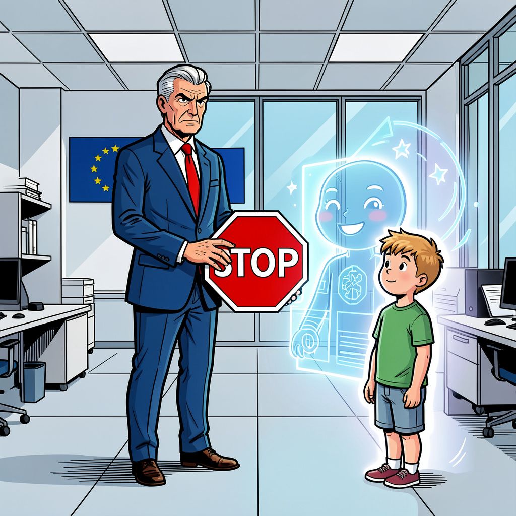 Brussel wil de vriendschap tussen kinderen en kunstmatige intelligentie hardhandig verbreken.