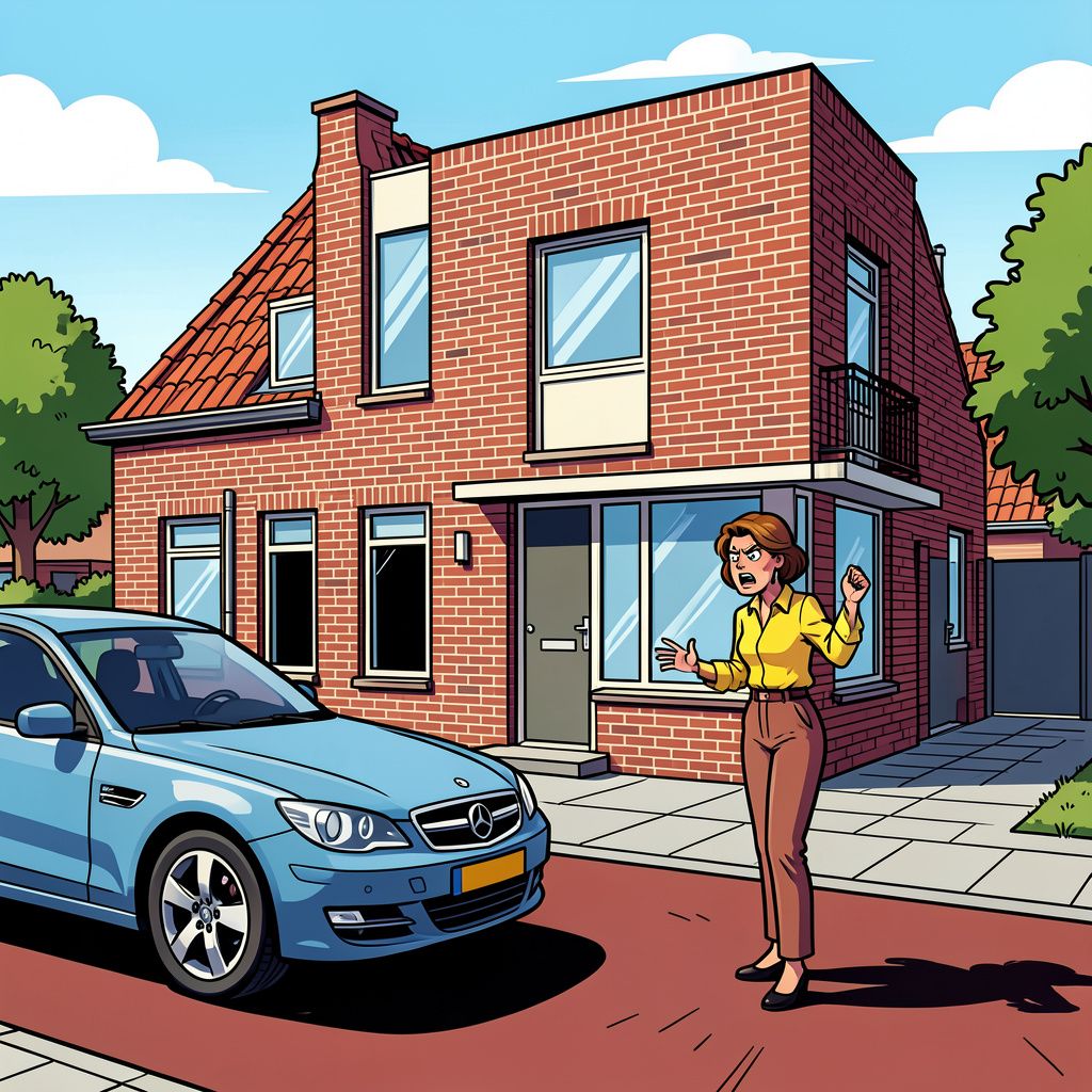 Een handgebaar in het verkeer eindigt voor een Tilburgse vrouw in een mishandeling voor haar eigen voordeur.