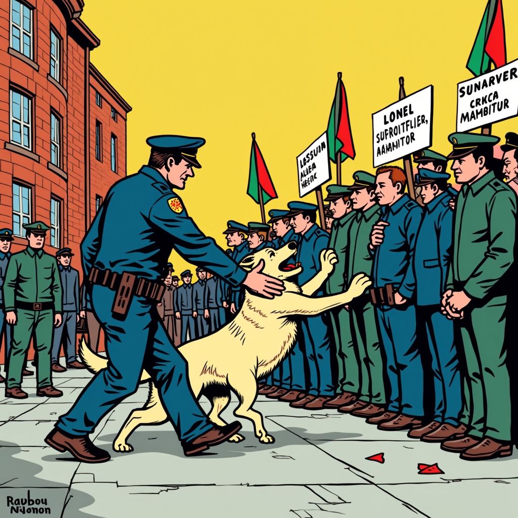 Politiehond bijt demonstrant tientallen seconden vast tijdens pro-Palestina protest in Nijmegen