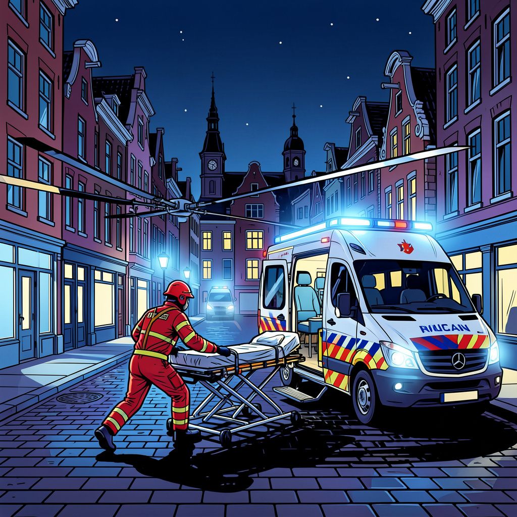 Een trauma-arts spoedde zich gisteravond naar Groningen voor een zwaargewond slachtoffer van een mogelijke steekpartij.
