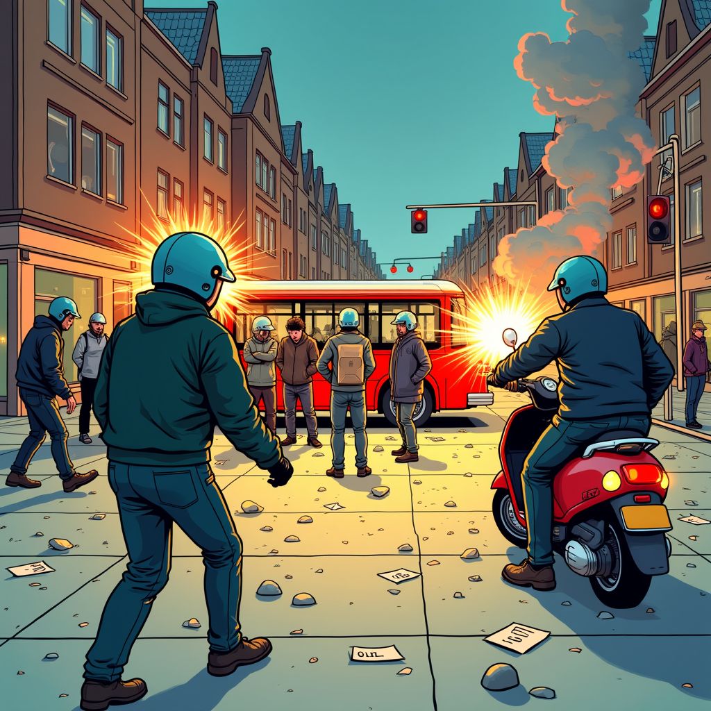 Vijftig jongeren vallen politie aan met vuurwerk en stenen in Utrecht Overvecht